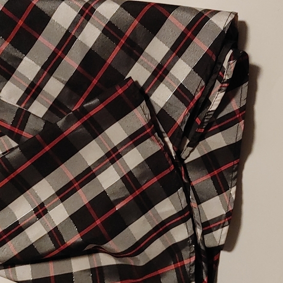 WHAT A DOLL Christmas dress black and white plaid long sleeves size 5 - Picture 10 of 13